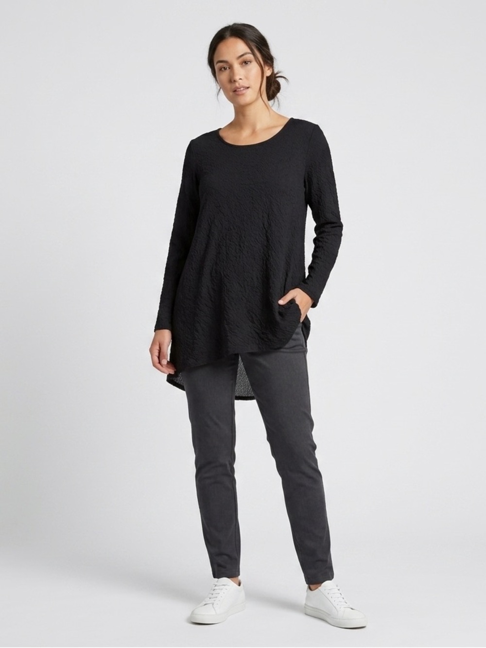 J. Jill Pure Jill Loose Fit 3/4 Sleeve Comfy Casual Blouse Size Small
